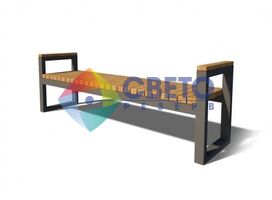 Скамья GoodsMetall в стиле ЛОФТ 1500х600х450 - ЛС64