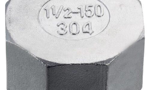 Заглушка под ключ с внутренней резьбой нержавеющая AISI 304 Ду 40