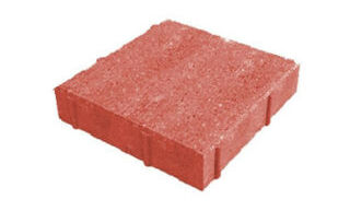 Вибропрессованная плитка (красный) h70mm
