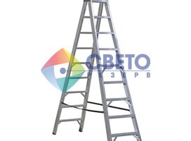 Двухсторонняя стремянка VIRASTAR EVEREST PRO 2x9 ступени